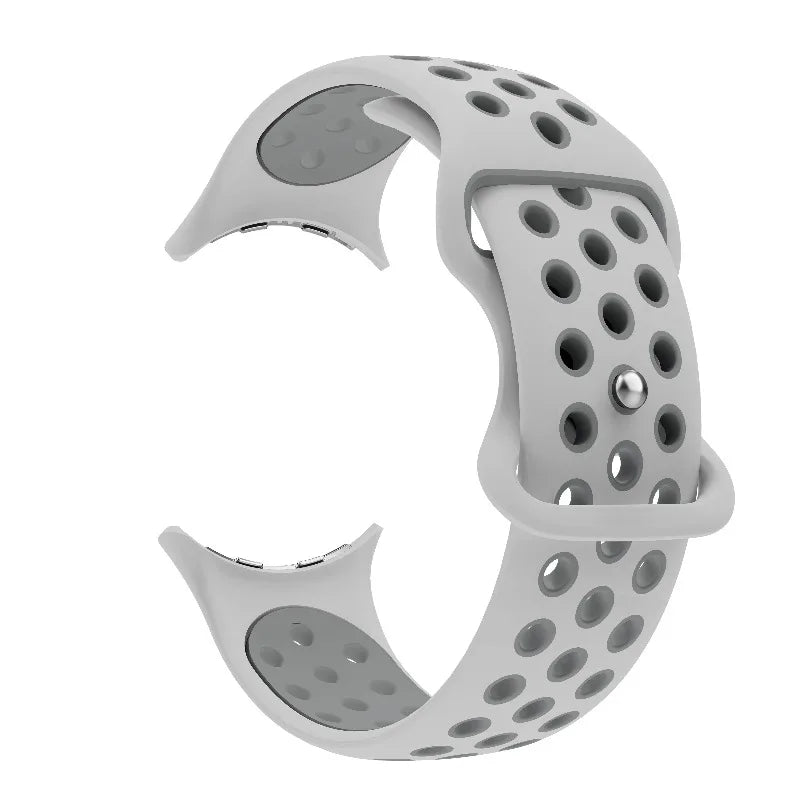 Ανταλλακτικό λουράκι για <span data-glossary-id="Google Pixel Watch">Google Pixel Watch</span> 1, 2, 3, 4 41mm 45mm λευκό και γκρι