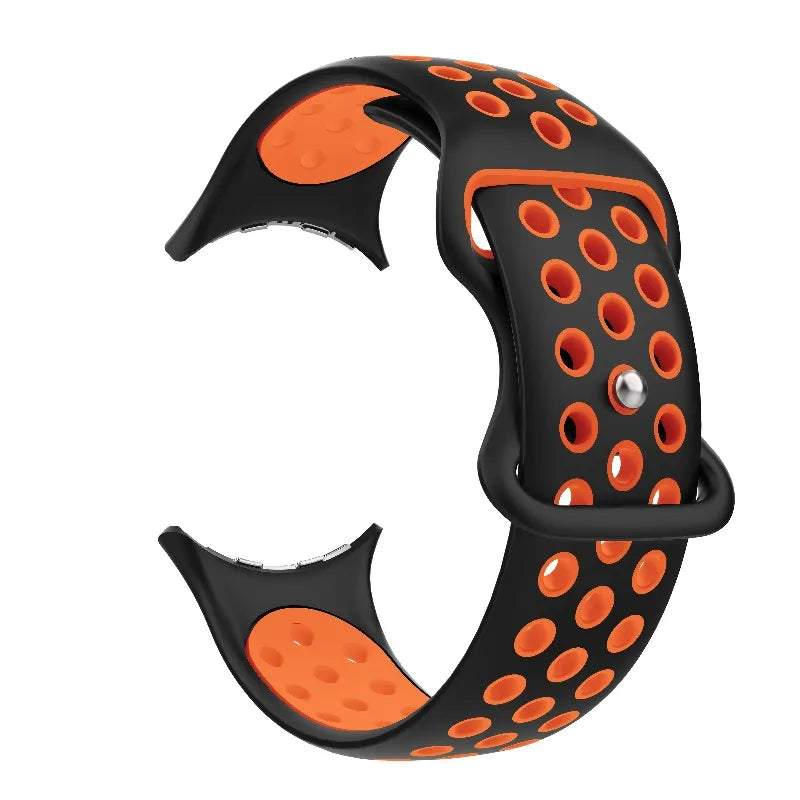 Ανταλλακτικό λουράκι για <span data-glossary-id="Google Pixel Watch">Google Pixel Watch</span> 1, 2, 3, 4 41mm 45mm μαύρο και πορτοκαλί