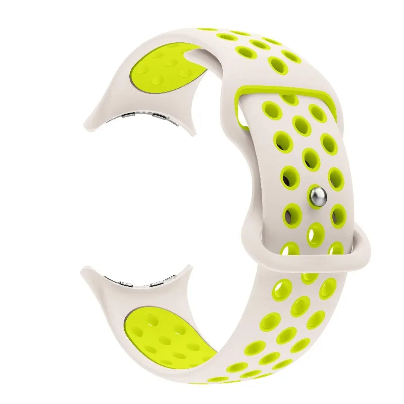 Ανταλλακτικό λουράκι για <span data-glossary-id="Google Pixel Watch">Google Pixel Watch</span> 1, 2, 3, 4 41mm 45mm λευκό και πράσινο