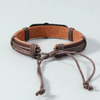 Βραχιόλι από δέρμα Άγκυρα των Κυμάτων 