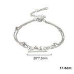 Βραχιόλι Διπλό με Μενταγιόν Βουνό