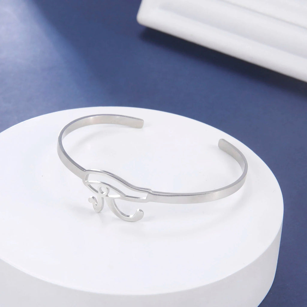 Βραχιόλι Αρχαίας Αιγύπτου με Μάτι του Ώρου ασημί