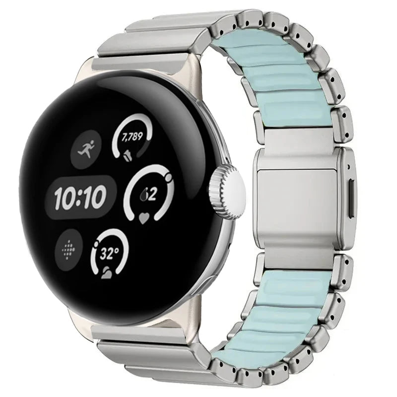 Μπρασελέ από ανοξείδωτο ατσάλι για το Google Pixel Watch 3, 4, 45mm 