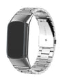 Μπρασελέ από ατσάλι για το ρολόι Fitbit Charge 5, Charge 6 ασημί
