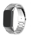 Μπρασελέ από ατσάλι για το ρολόι Fitbit Charge 5, Charge 6 ασημί