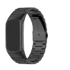 Μπρασελέ από ατσάλι για το ρολόι Fitbit Charge 5, Charge 6 μαύρο