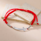 Βραχιόλι από σχοινί με <span data-glossary-id="sword">σπαθί Ali Zulfiqar</span> αραβικό κόκκινο ασημί