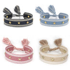 Βραχιόλι από σκοινί με αστέρια για άντρες ή γυναίκες