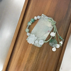 Βραχιόλι με σχοινί, χάντρες και λωτό λουλούδι