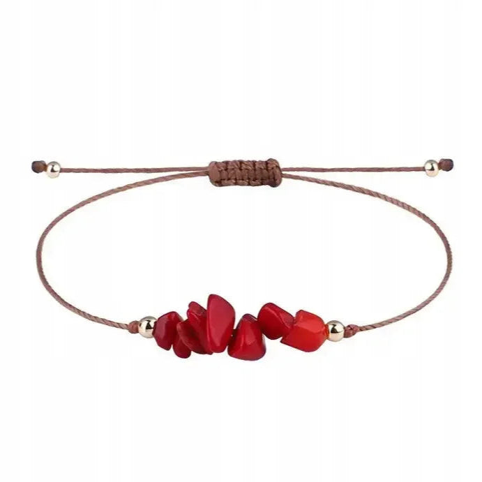 Bracelet en Corde Corail