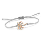 Βραχιόλι από Σχοινί με Φοινικόδεντρο και Στρας 