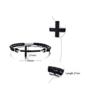 Βραχιόλι από δέρμα με Χριστιανικό Σταυρό