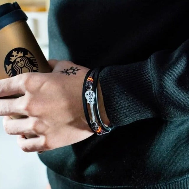 Βραχιόλι από Δέρμα Κιθάρα 