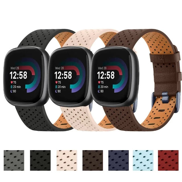 Δερμάτινο Βραχιόλι Ρολόι Fitbit Versa 3 Versa 4 Sense 2 