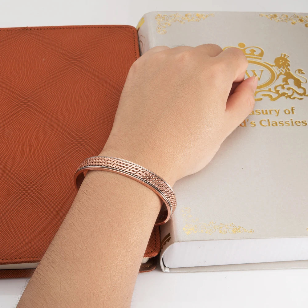 Πλεγμένο Χάλκινο Βραχιόλι 