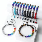 Βραχιόλι από Φυσικές Πέτρες και Ελέφαντα 7 Τσάκρα