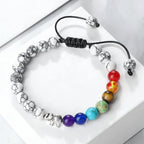 Βραχιόλι από Φυσικές Πέτρες και Ελέφαντα 7 Τσάκρα 5