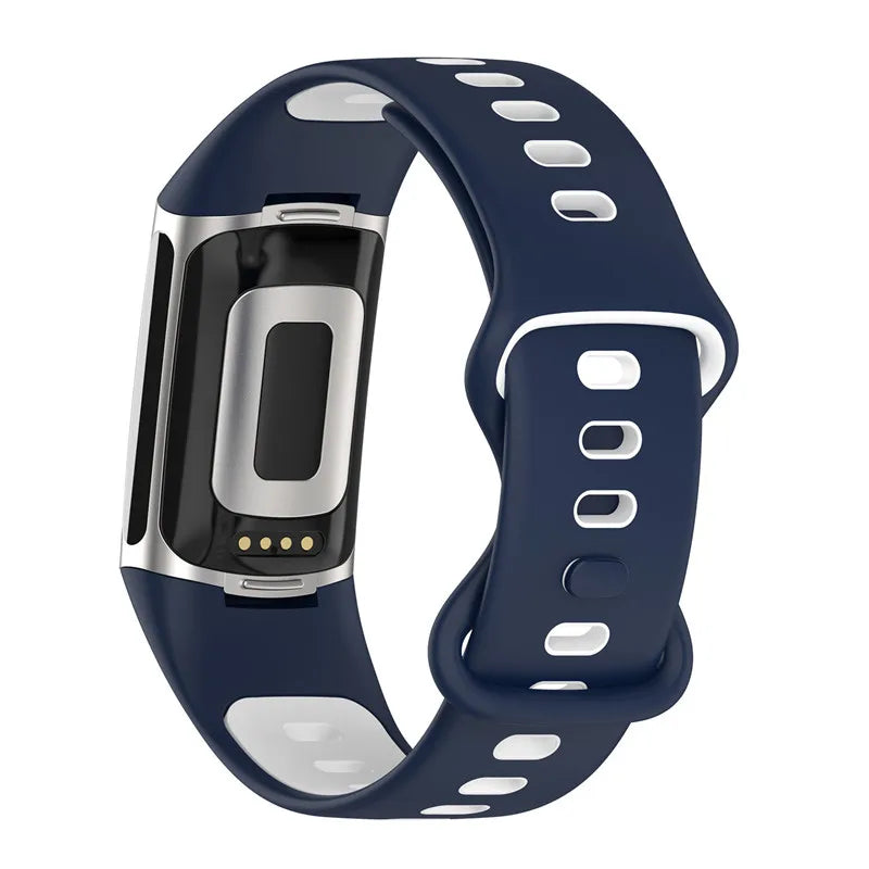 Λουράκι σιλικόνης για το ρολόι Fitbit Charge 5, Charge 6 μπλε
