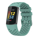 Λουράκι σιλικόνης για το ρολόι Fitbit Charge 5, Charge 6 πράσινο μπλε