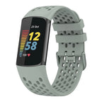 Λουράκι σιλικόνης για το ρολόι Fitbit Charge 5, Charge 6 γκρι