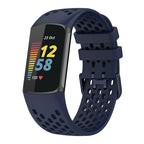 Λουράκι σιλικόνης για το ρολόι Fitbit Charge 5, Charge 6 σκούρο μπλε