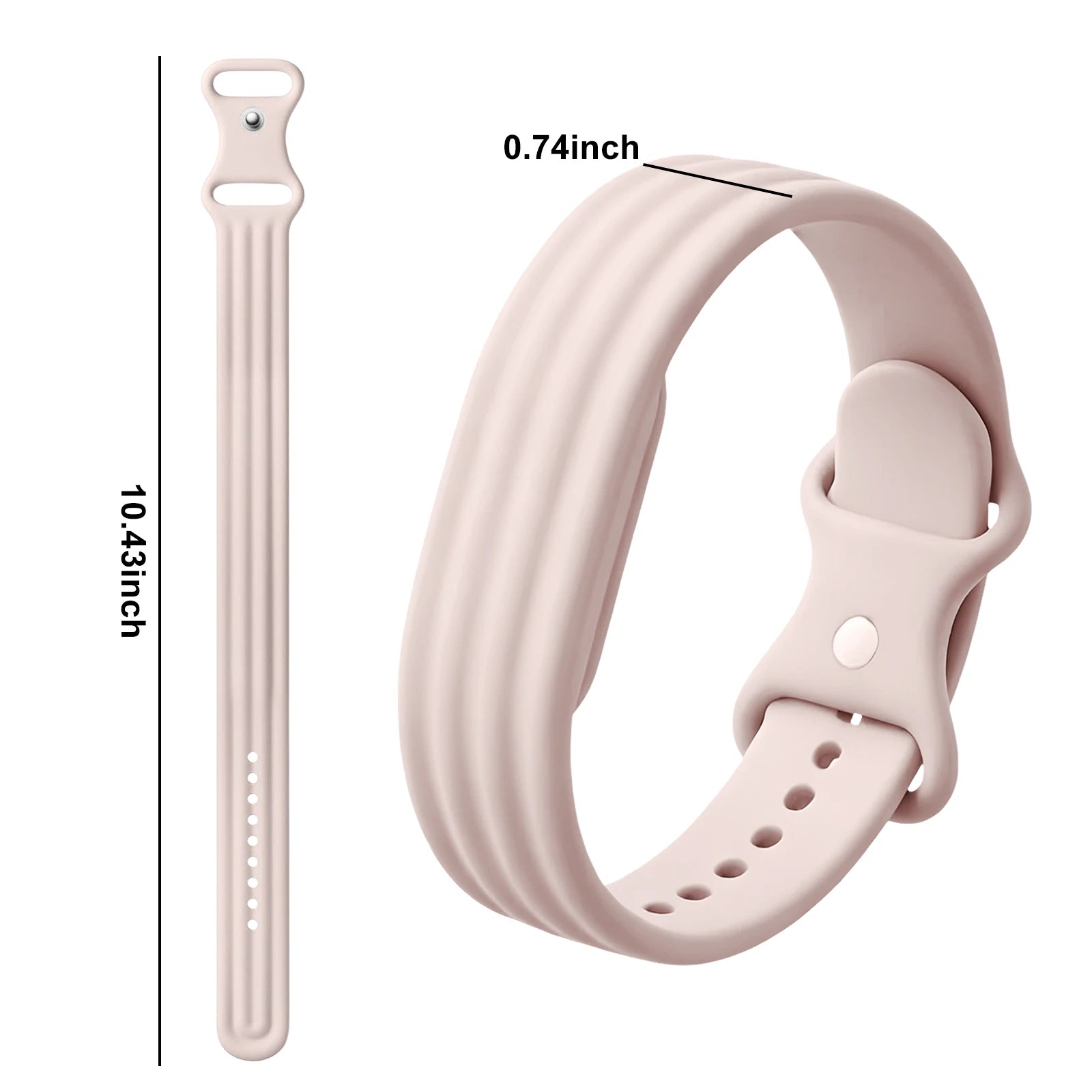 Λουράκι σιλικόνης για ρολόι Google Fitbit Air ροζ