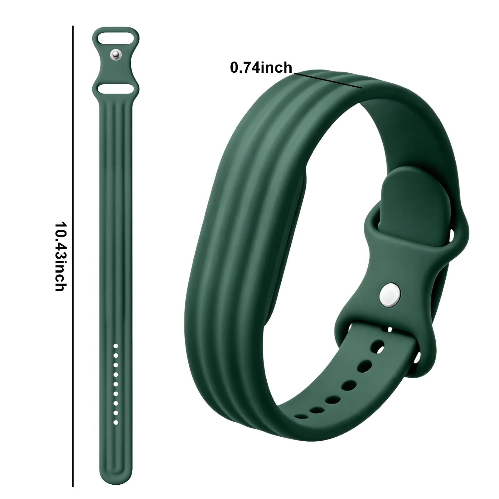 Λουράκι σιλικόνης για ρολόι Google Fitbit Air πράσινο
