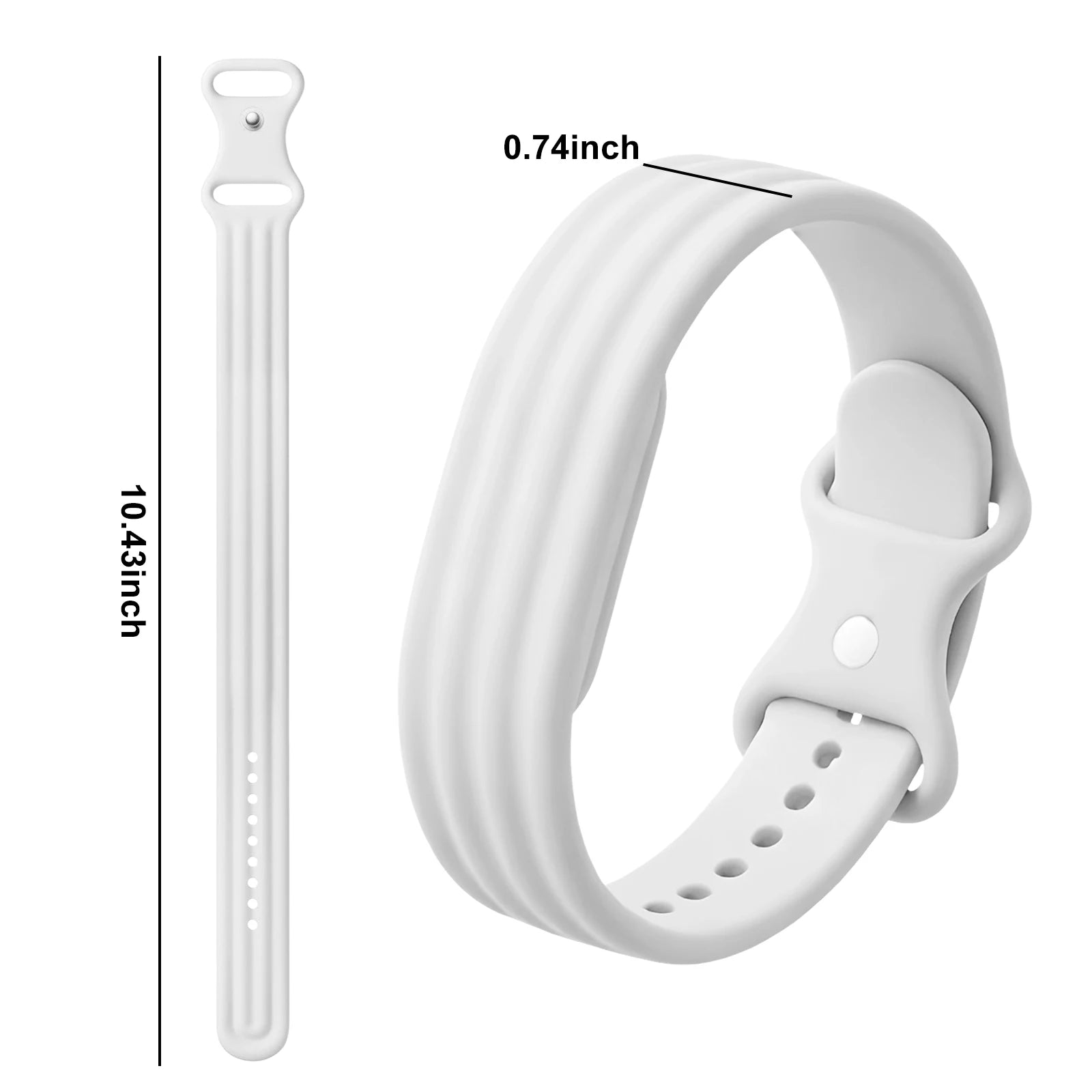 Λουράκι σιλικόνης για ρολόι Google Fitbit Air λευκό
