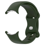 Βραχιόλι σιλικόνης για Smartwatch Google Pixel Watch 1 & 2 στρατιωτικό πράσινο