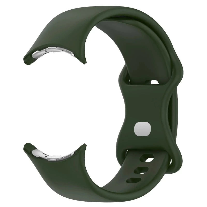 Βραχιόλι σιλικόνης για Smartwatch Google Pixel Watch 1 & 2 στρατιωτικό πράσινο