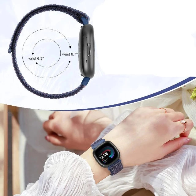 Υφασμάτινο Βραχιόλι Ρολογιού Fitibit Versa 3 Versa 4 Sense 2 