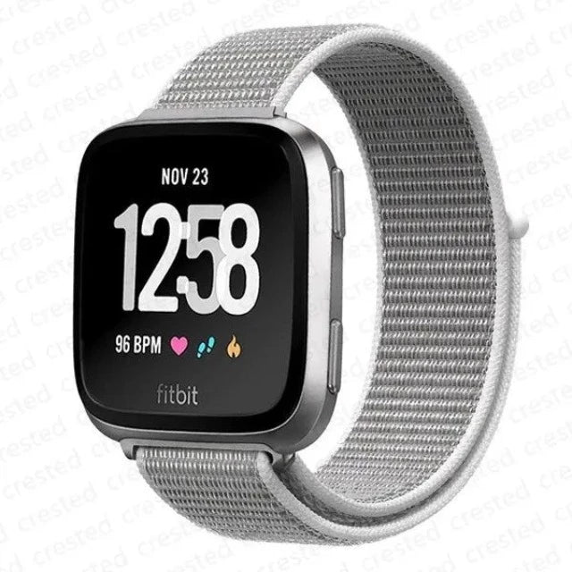 Βραχιόλι από ύφασμα για ρολόι Fitbit Versa 3 Versa 4 Sense 2 γκρι