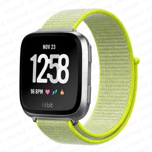 Βραχιόλι από ύφασμα για ρολόι Fitbit Versa 3 Versa 4 Sense 2 νέον