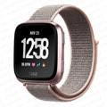 Βραχιόλι από ύφασμα για ρολόι Fitbit Versa 3 Versa 4 Sense 2 ροζ