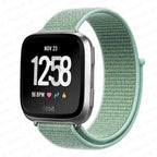 Βραχιόλι από ύφασμα για ρολόι Fitbit Versa 3 Versa 4 Sense 2 πράσινο