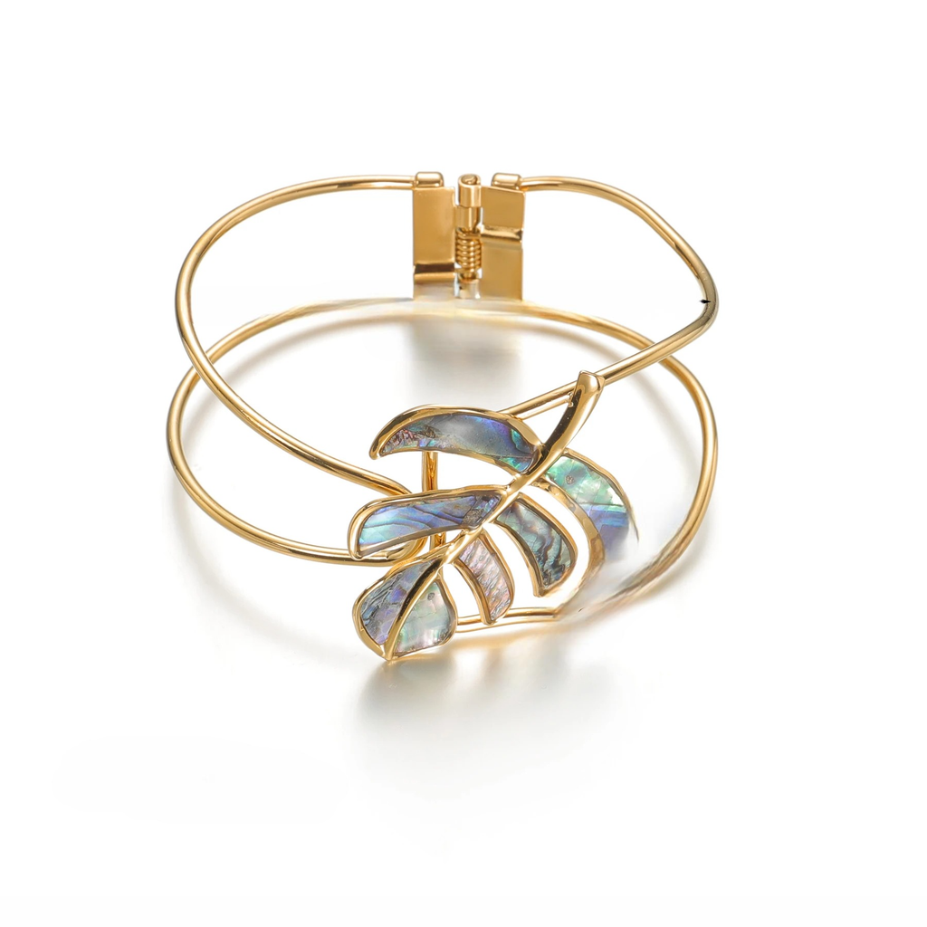 Βραχιόλι με φύλλο φοινικόδεντρου μπλε