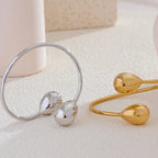 Βραχιόλι γοητείας Gourmette σταγόνα νερού ασημένιο