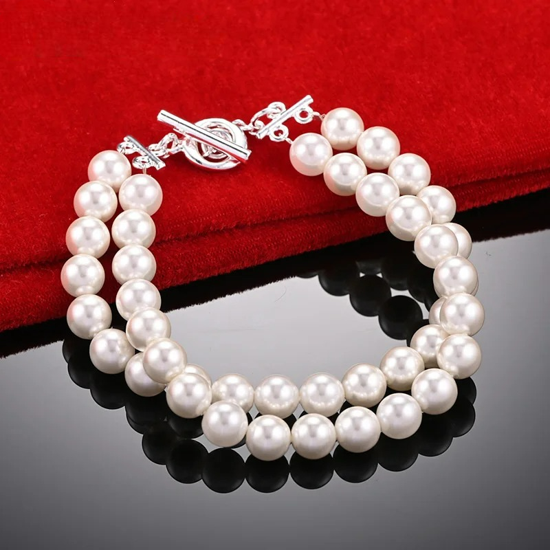 Βραχιόλι Gourmette Ρετρό Στυλ με Χάντρες