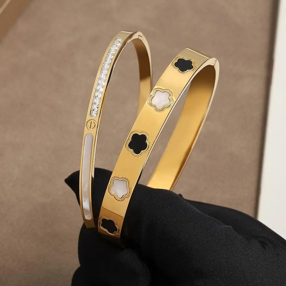 Βραχιόλι Gourmette Λεπτά Λουλούδια με 5 πέταλα β