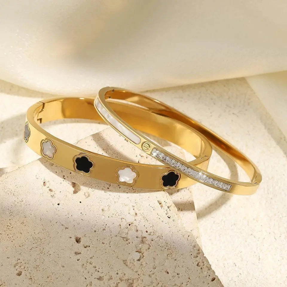 Βραχιόλι Gourmette Λεπτά Λουλούδια με 5 πέταλα β