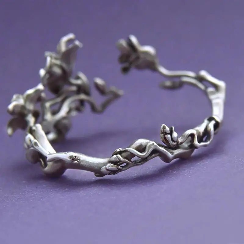 Βραχιόλι Gourmette Λουλούδια Μαγνόλιας