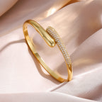 Βραχιόλι σταγόνα νερού με ζιρκόν για γυναίκες χρυσό