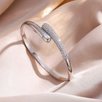 Βραχιόλι σταγόνα νερού με ζιρκόν για γυναίκες ασημί