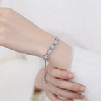 Βραχιόλι σταγόνα νερού και ζιρκόν