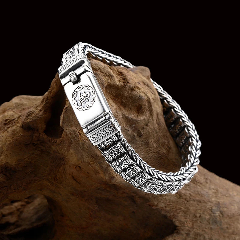 Βραχιόλι Gourmette Ανδρικό Βουδιστικό Θιβετιανό 