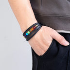 Ανδρικό Βραχιόλι από Δέρμα 7 Τσάκρα