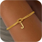 Βραχιόλι με αρχικό γράμμα και φιόγκο - γράμμα 