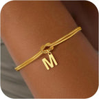 Βραχιόλι με αρχικό γράμμα και φιόγκο - γράμμα 