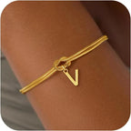 Βραχιόλι με αρχικό γράμμα και φιόγκο - γράμμα 