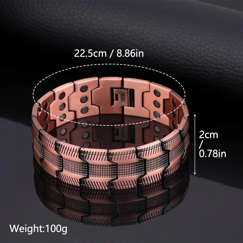 Bracelet magnétique en cuivre